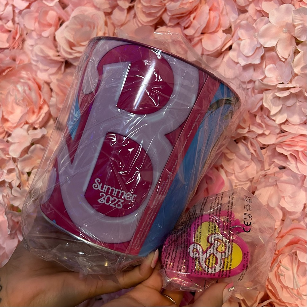 Barbie popcorn tin